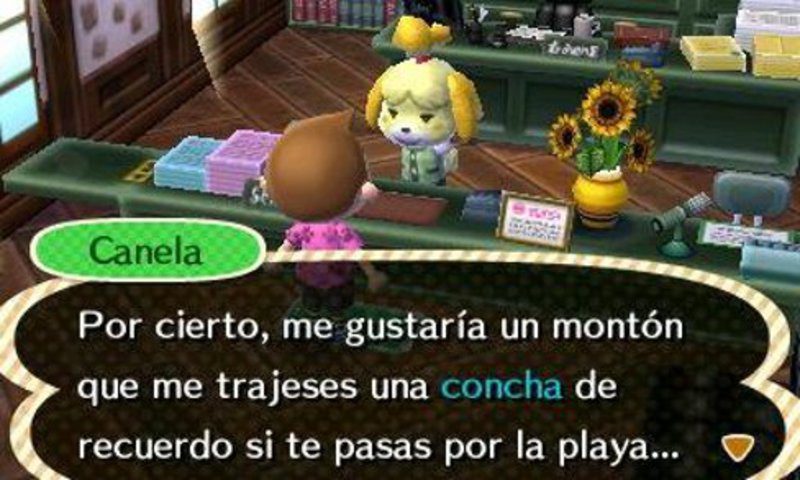 Canela nos pide un favor en Animal Crossing New Leaf