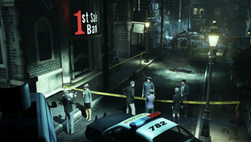 La escena del crimen en 'Murdered: Soul Suspect'