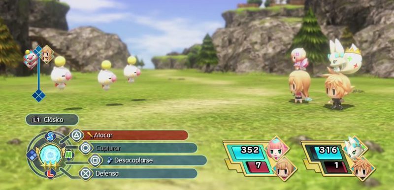 Combates World of Final Fantasy