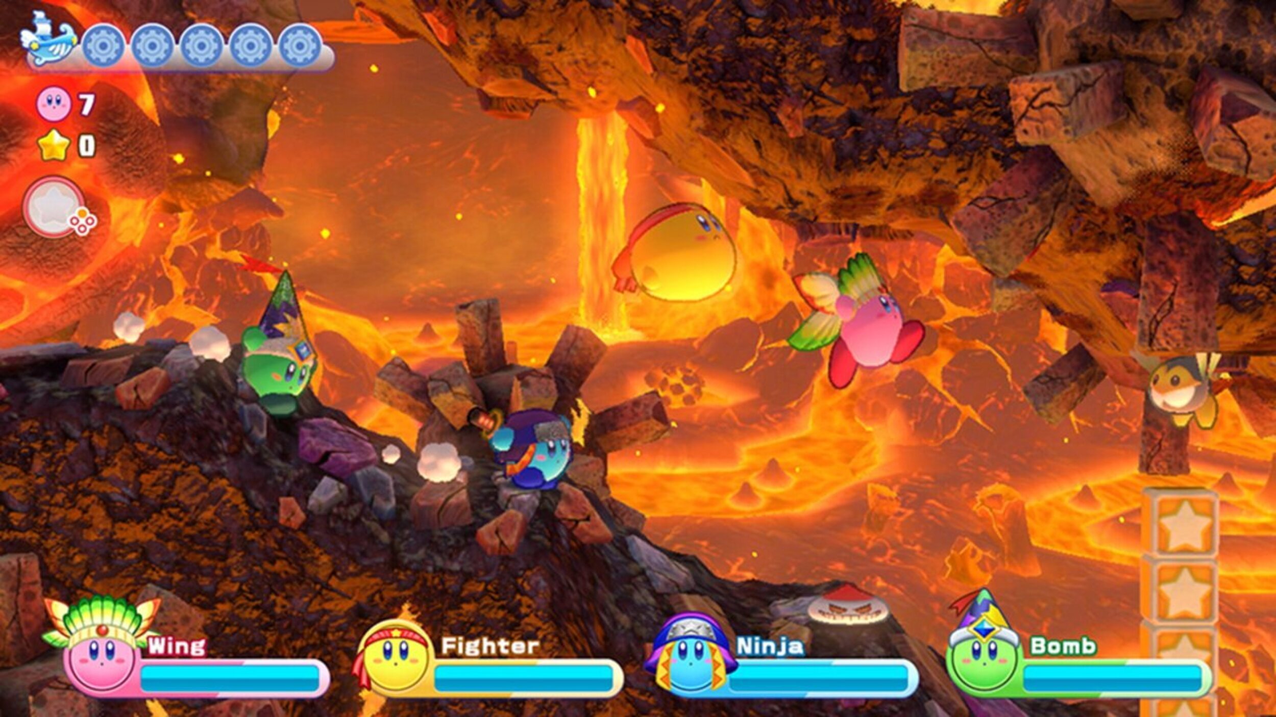 'Kirby's Return to Dream Land Deluxe' - Los niveles están muy bien ambientados