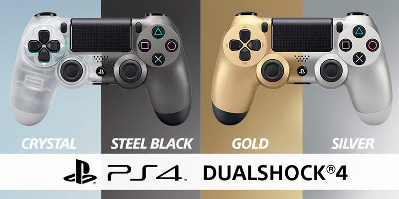 DualShock 4 crystal & metallic