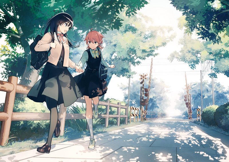 imagen de las protagonistas de 'Yagate Kimi no Naru'