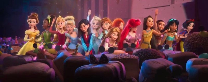 Todas las princesas en 'Ralph rompe Internet'