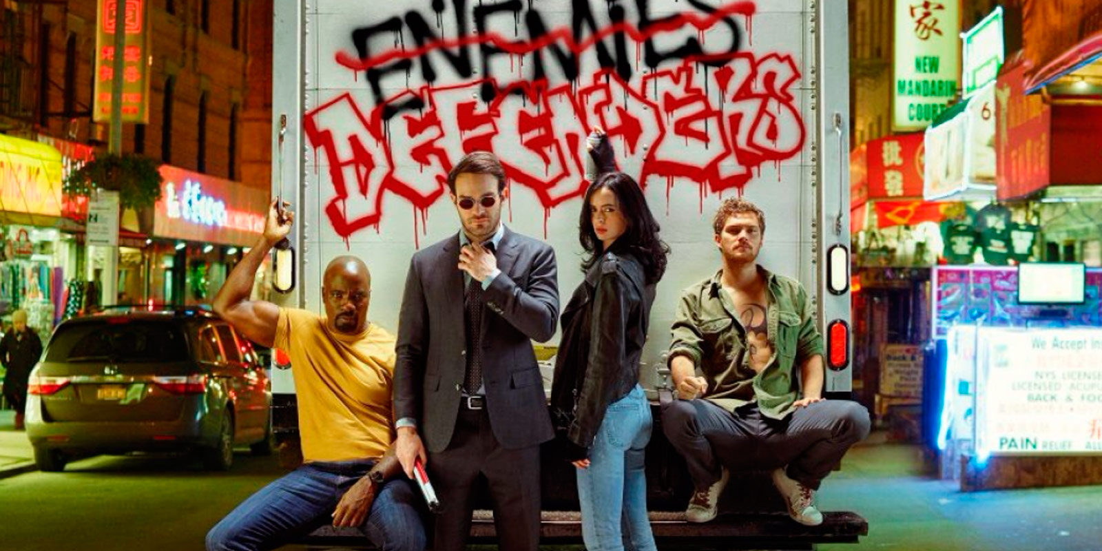 Primera imagen de 'The Defenders' de Marvel con sus cuatro protagonistas juntos