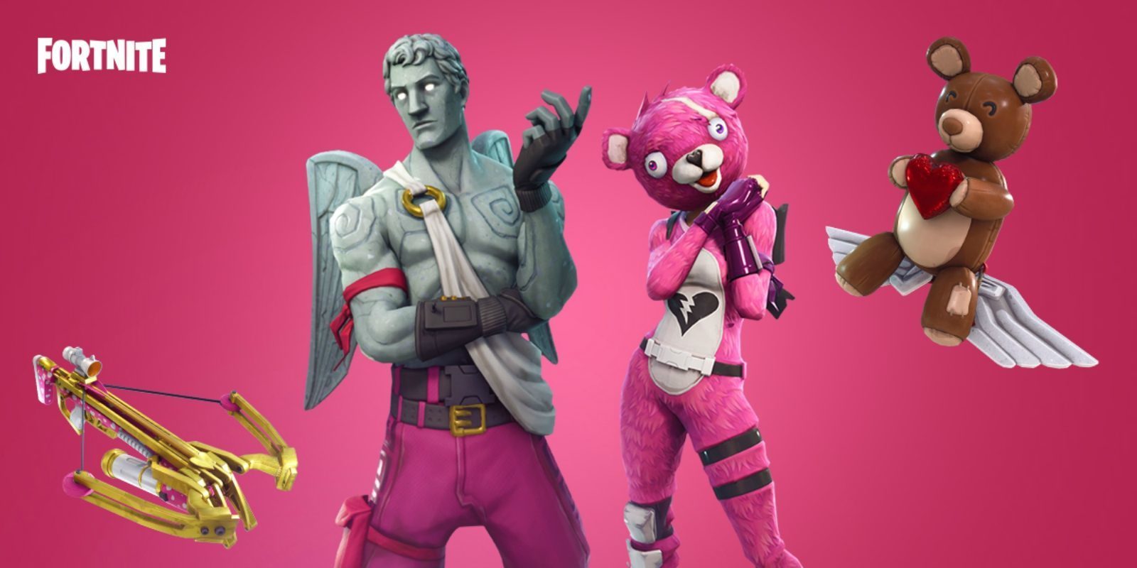 'Fortnite Battle Royale' recibe una ballesta, nuevas skins y más por San Valentín